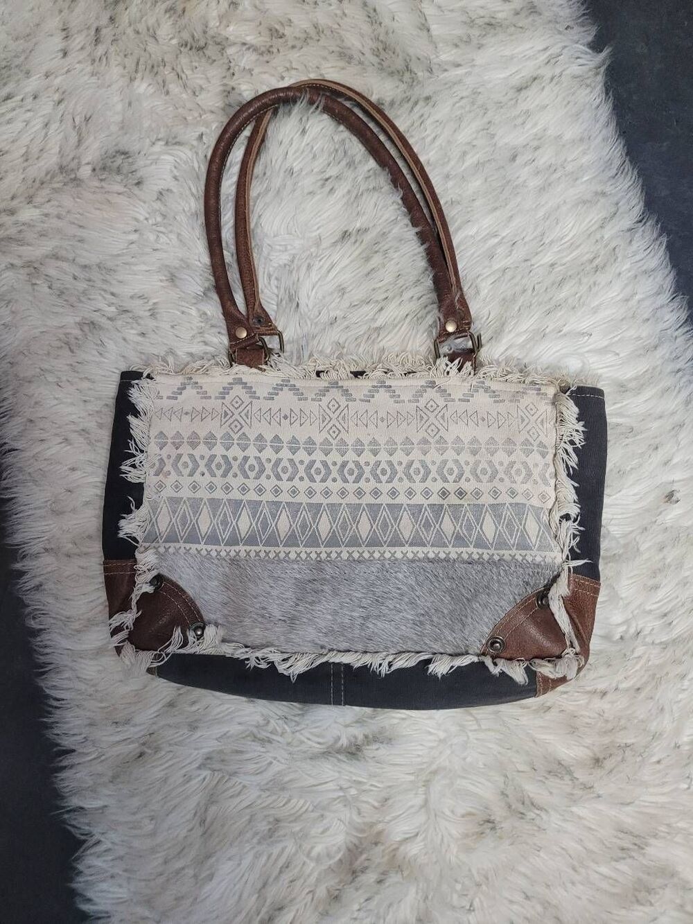 Myra Hair On Strap Boho Bag